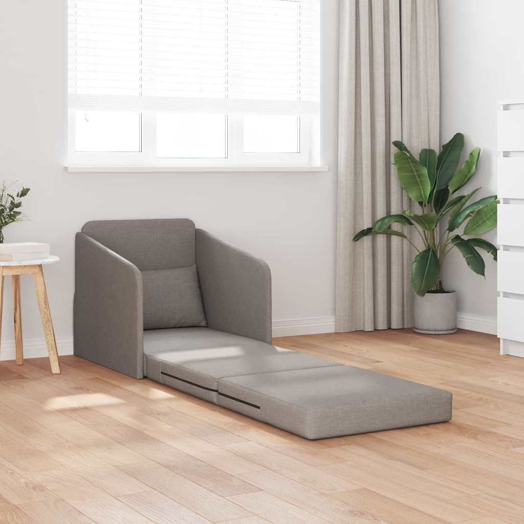 Κρεβάτι καναπές 60cm Taupe ύφασμα - Pakobazaar