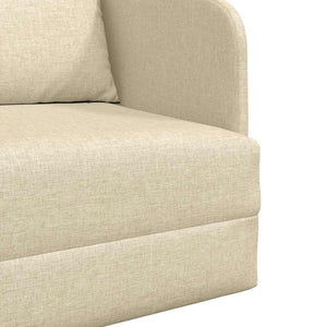 Κρεβάτι καναπές 60cm Κρεμ ύφασμα - Pakobazaar