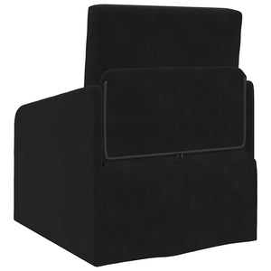 Κρεβάτι καναπές Μαύρο 65 x 80 x 83 εκ. Βελούδο - Pakobazaar