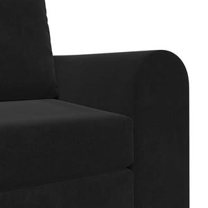 Κρεβάτι καναπές Μαύρο 98 x 71 x 83 εκ. Βελούδο - Pakobazaar