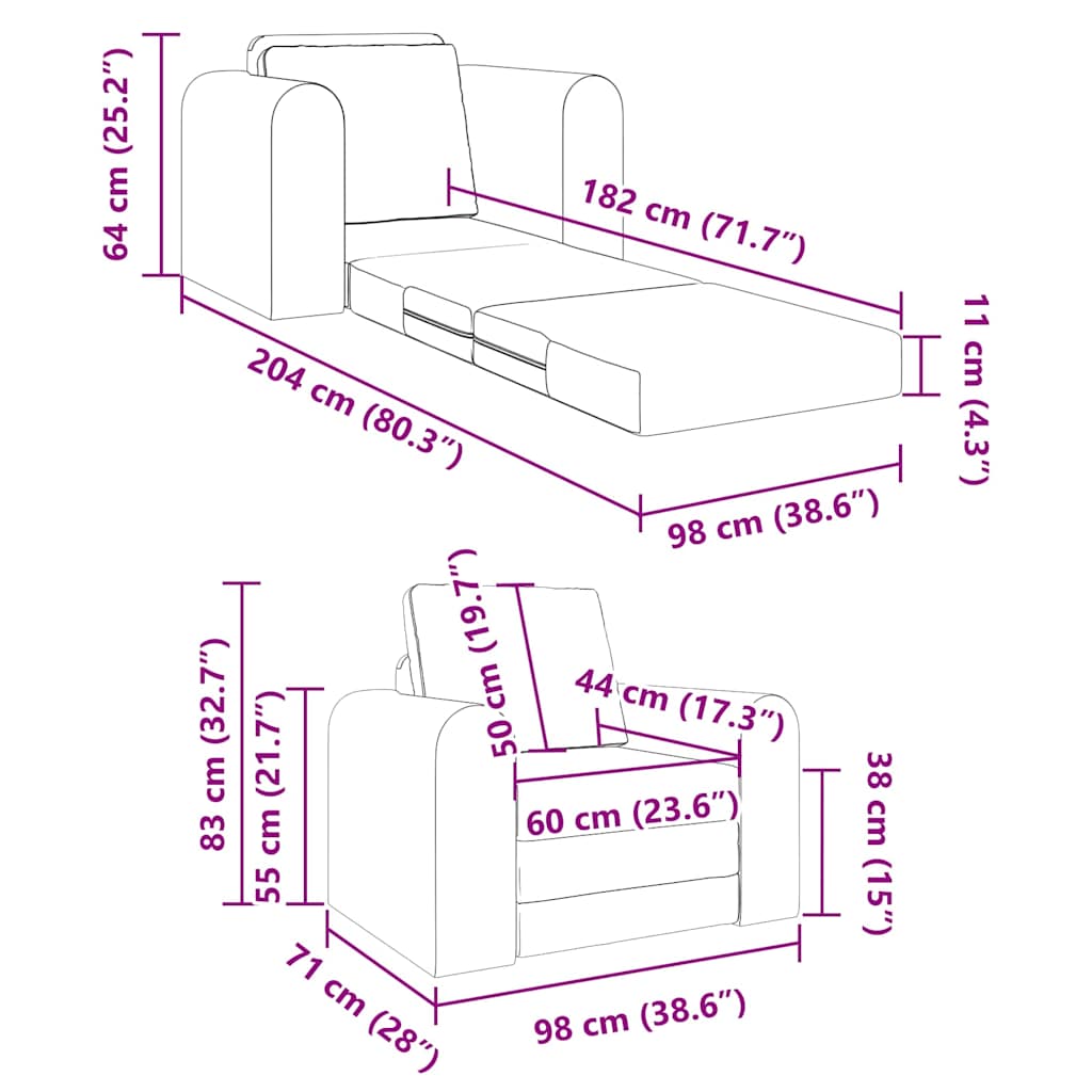 Κρεβάτι καναπές Μαύρο 98 x 71 x 83 εκ. Βελούδο - Pakobazaar
