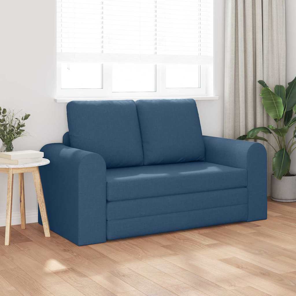 Κρεβάτι καναπές 60cm Μπλε ύφασμα