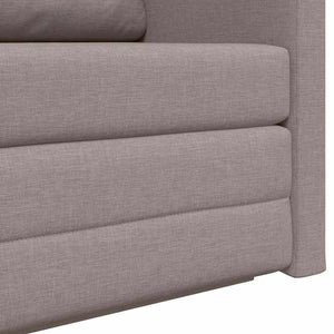 Κρεβάτι καναπές Taupe 124 x 71 x 78 εκ ύφασμα