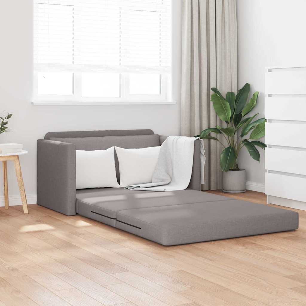 Κρεβάτι καναπές 110cm Taupe ύφασμα