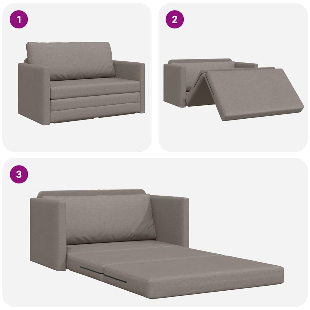 Κρεβάτι καναπές 110cm Taupe ύφασμα