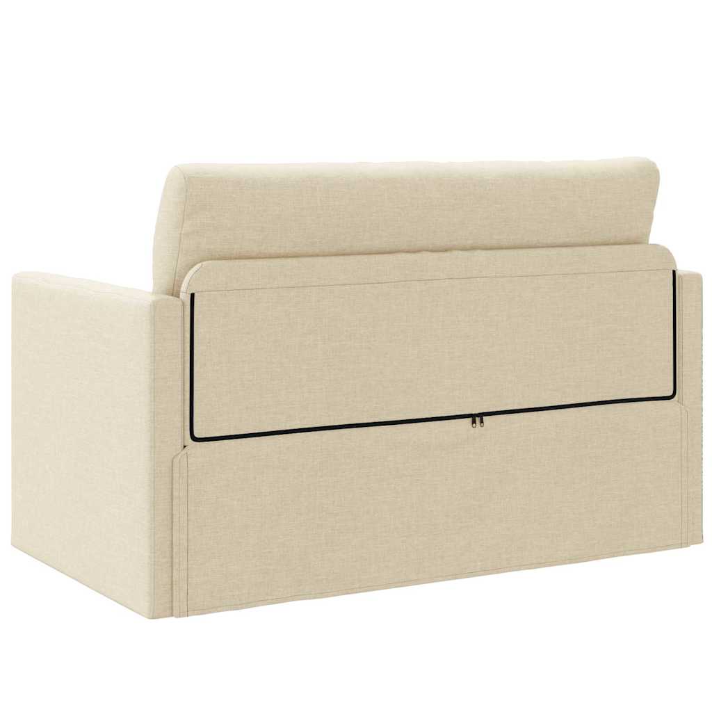 Κρεβάτι καναπές 110cm Κρεμ ύφασμα