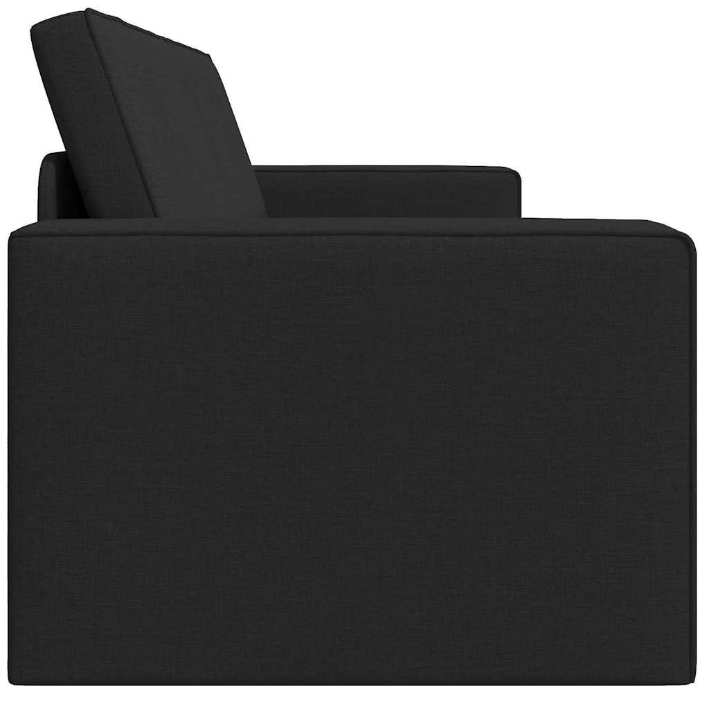 Κρεβάτι καναπές 200cm Μαύρο ύφασμα - Pakobazaar
