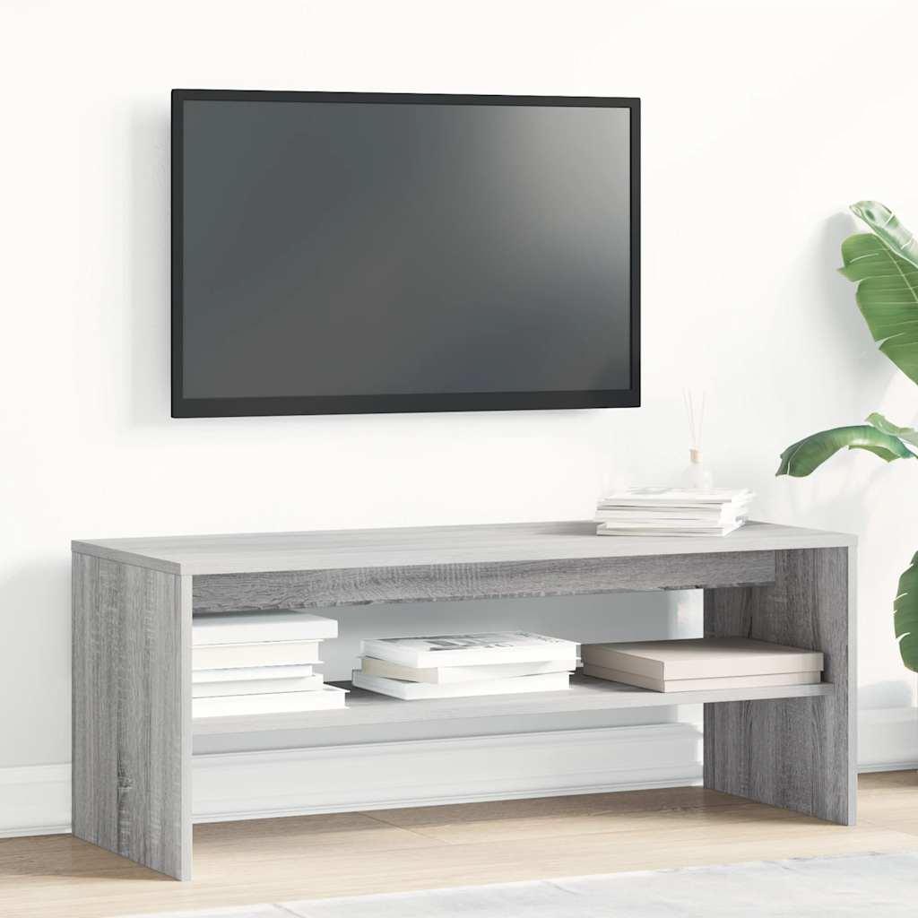 Έπιπλο Τηλεόρασης Γκρι Sonoma 100x40x40 εκ. από Επεξεργ. Ξύλο - Pakobazaar