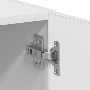 Ντουλάπι πλυντηρίου ρούχων Λευκό 64x24x190 cm Ξύλινη κατασκευή - Pakobazaar