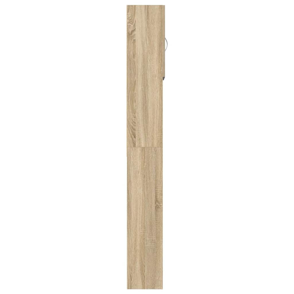 Ντουλάπι Πλυντηρίου Χρώμα Sonoma Δρυς 64x24x190 εκ Επεξ. Ξύλο - Pakobazaar