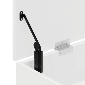 Πάγκος παπουτσιών  Λευκό 102x30,5x45 cm Κατασκευασμένο ξύλο