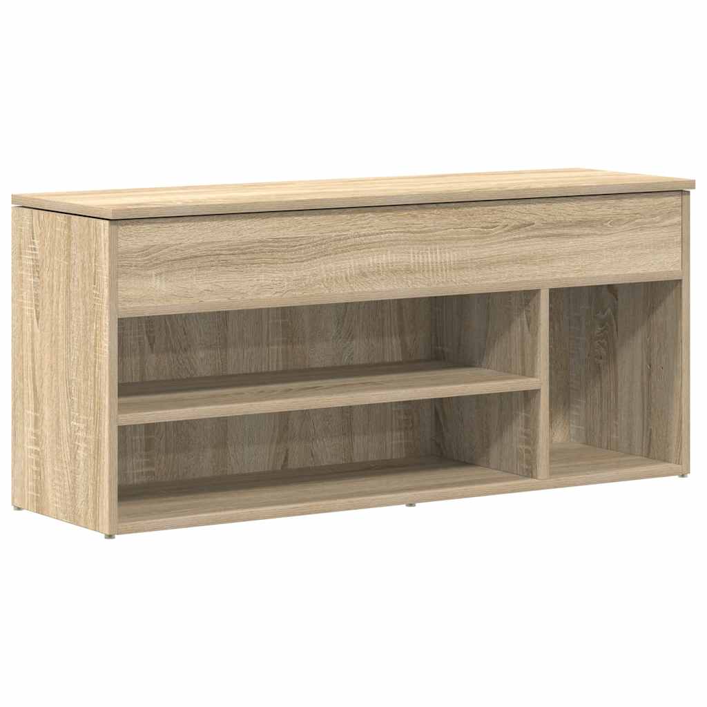 Πάγκος παπουτσιών  Sonoma Oak 102x30,5x45 cm Κατασκευασμένο ξύλο - Pakobazaar
