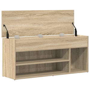 Πάγκος παπουτσιών  Sonoma Oak 102x30,5x45 cm Κατασκευασμένο ξύλο - Pakobazaar