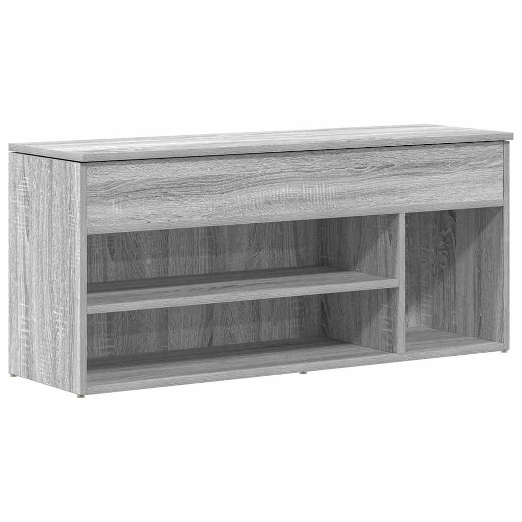 Πάγκος παπουτσιών  Γκρι Sonoma 102x30,5x45cm Κατασκευασμένο ξύλο