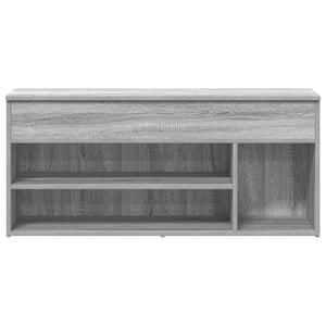 Πάγκος παπουτσιών  Γκρι Sonoma 102x30,5x45cm Κατασκευασμένο ξύλο