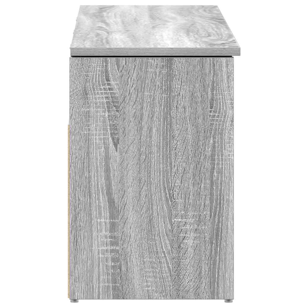 Πάγκος παπουτσιών  Γκρι Sonoma 102x30,5x45cm Κατασκευασμένο ξύλο