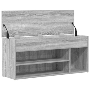 Πάγκος παπουτσιών  Γκρι Sonoma 102x30,5x45cm Κατασκευασμένο ξύλο