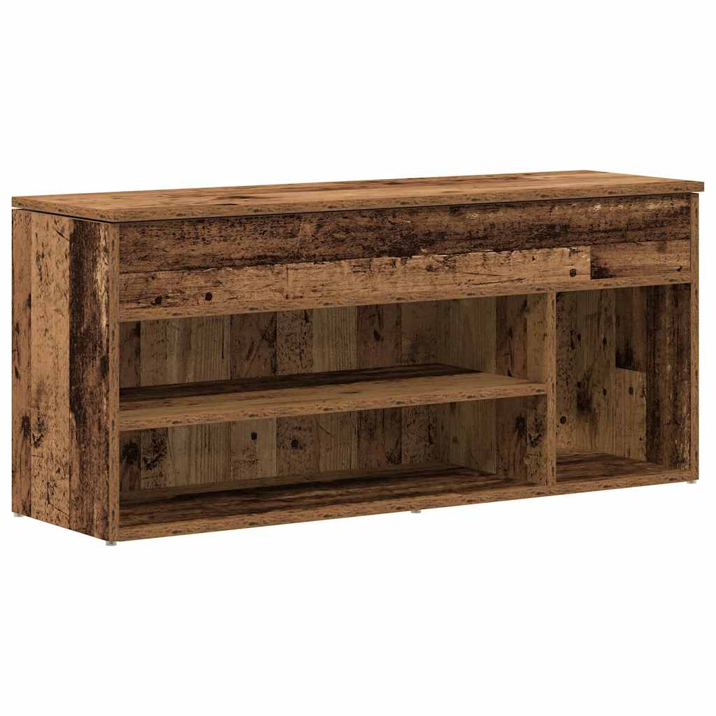 Πάγκος παπουτσιών  Παλαιό ξύλο 102x30,5x45 cm Ξύλο μηχανής