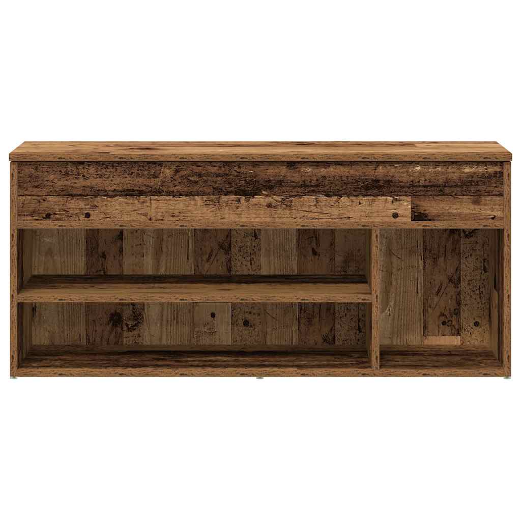 Πάγκος παπουτσιών  Παλαιό ξύλο 102x30,5x45 cm Ξύλο μηχανής