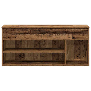 Πάγκος παπουτσιών  Παλαιό ξύλο 102x30,5x45 cm Ξύλο μηχανής