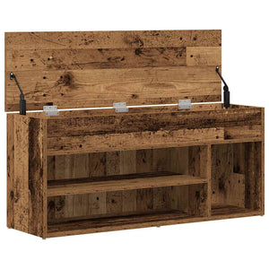 Πάγκος παπουτσιών  Παλαιό ξύλο 102x30,5x45 cm Ξύλο μηχανής