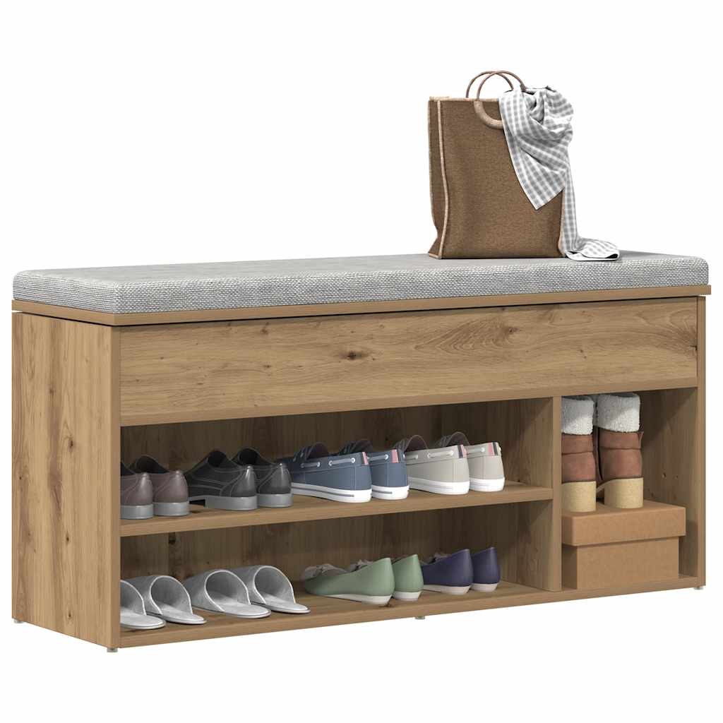 Πάγκος παπουτσιών  Artisan Oak 102x30,5x45cm Κατασκευασμένο ξύλο - Pakobazaar