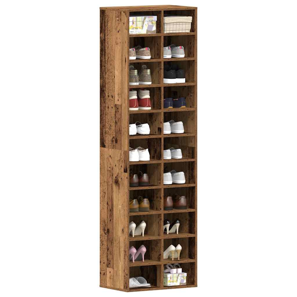 ντουλάπι παπουτσιών  Παλιό ξύλο 54x34x183 cm Κατασκευασμένο ξύλο - Pakobazaar