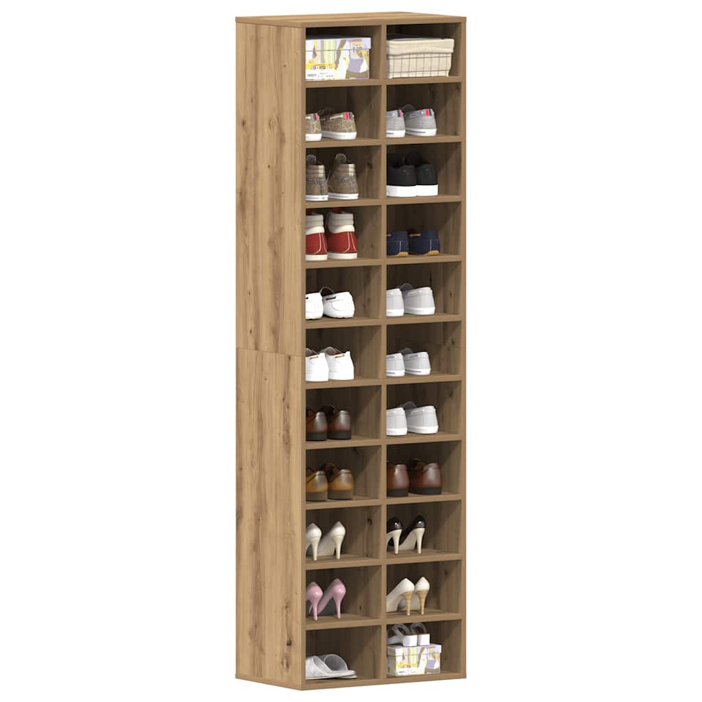 Ντουλάπι παπουτσιών Artisan Oak 54x34x183cm Κατασκευασμένο ξύλο - Pakobazaar