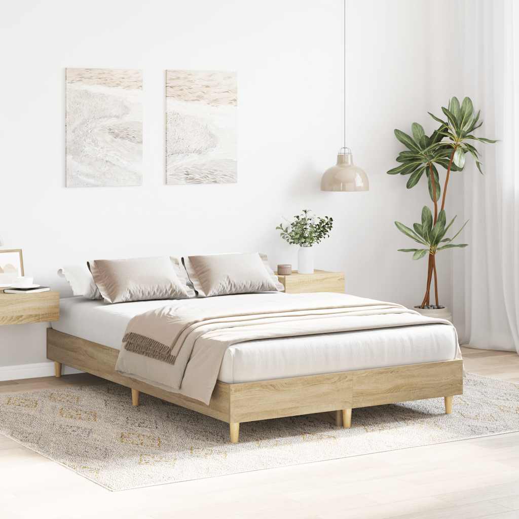 Πλαίσιο Κρεβατιού χωρίς Στρώμα Sonoma Δρυς 120x200εκ. Επ. Ξύλο