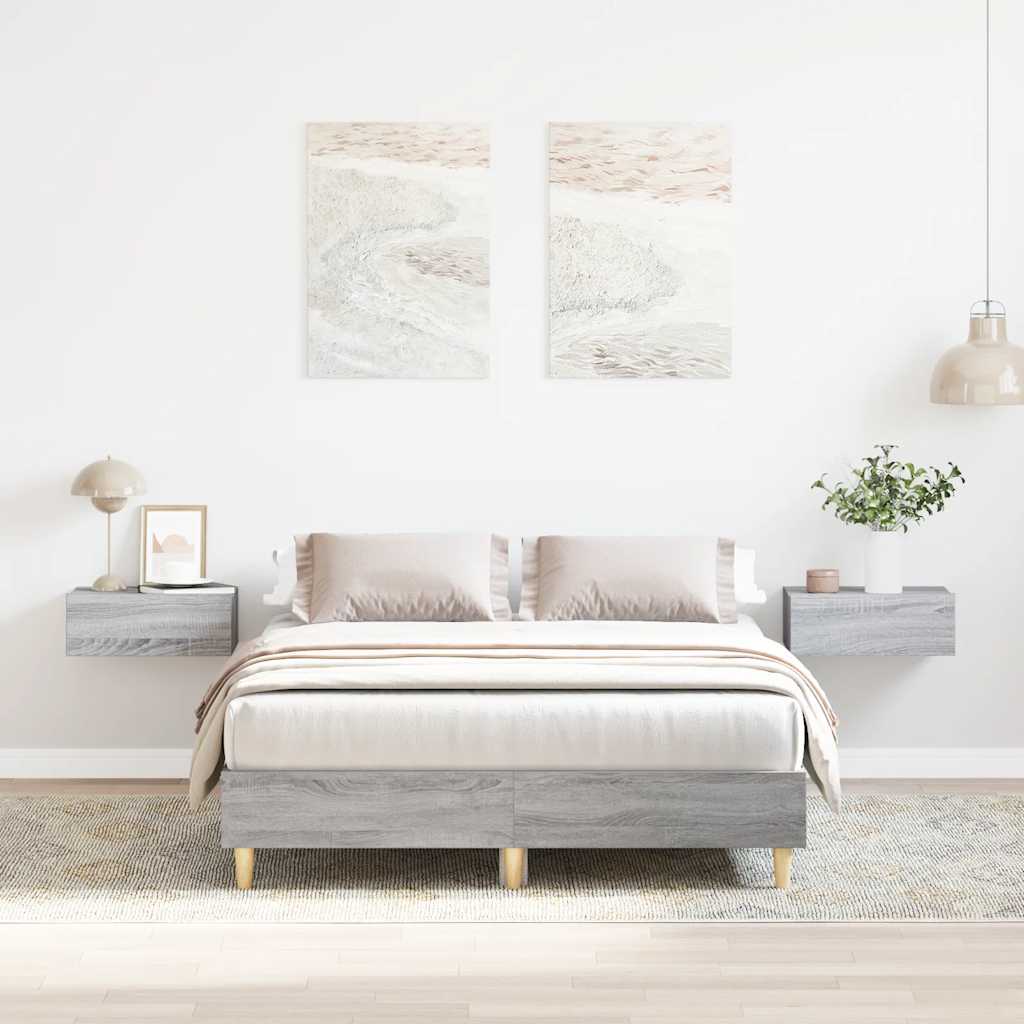 Πλαίσιο Κρεβατιού χωρίς Στρώμα Γκρι Sonoma 120x200 εκ.