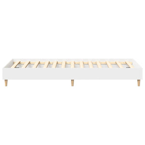 Πλαίσιο κρεβατιού χωρίς στρώμα Λευκό 100x200 cm - Pakobazaar