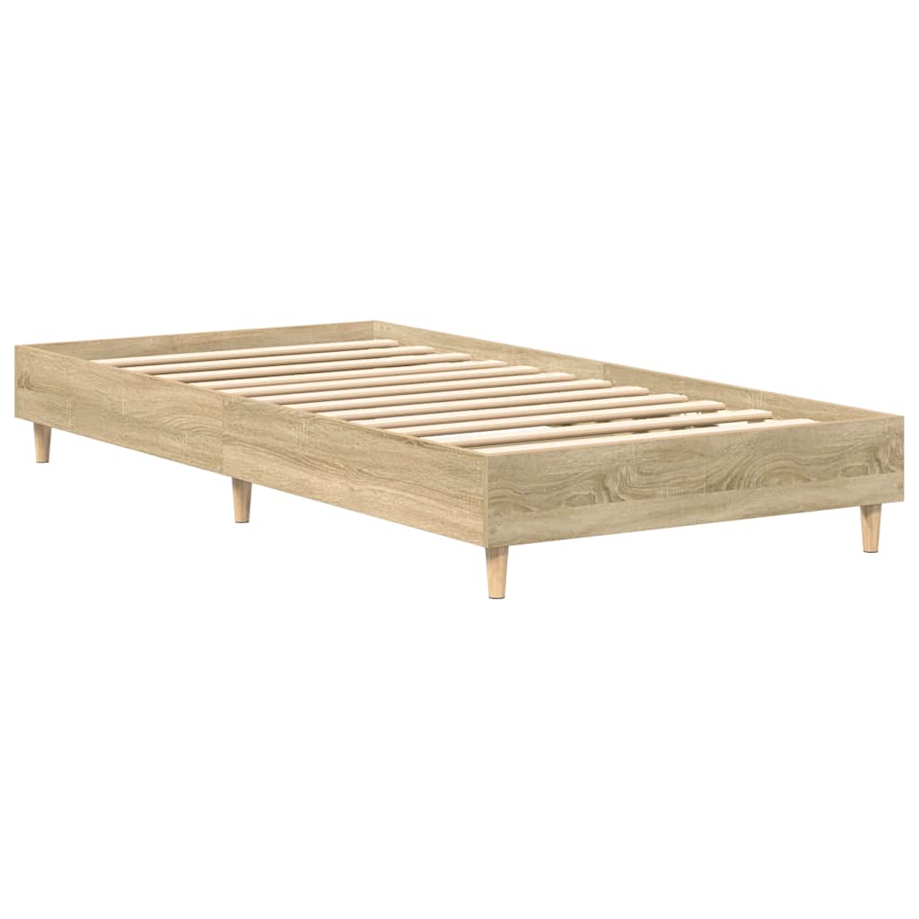 Πλαίσιο κρεβατιού χωρίς στρώμα Sonoma Oak 100x200 cm - Pakobazaar