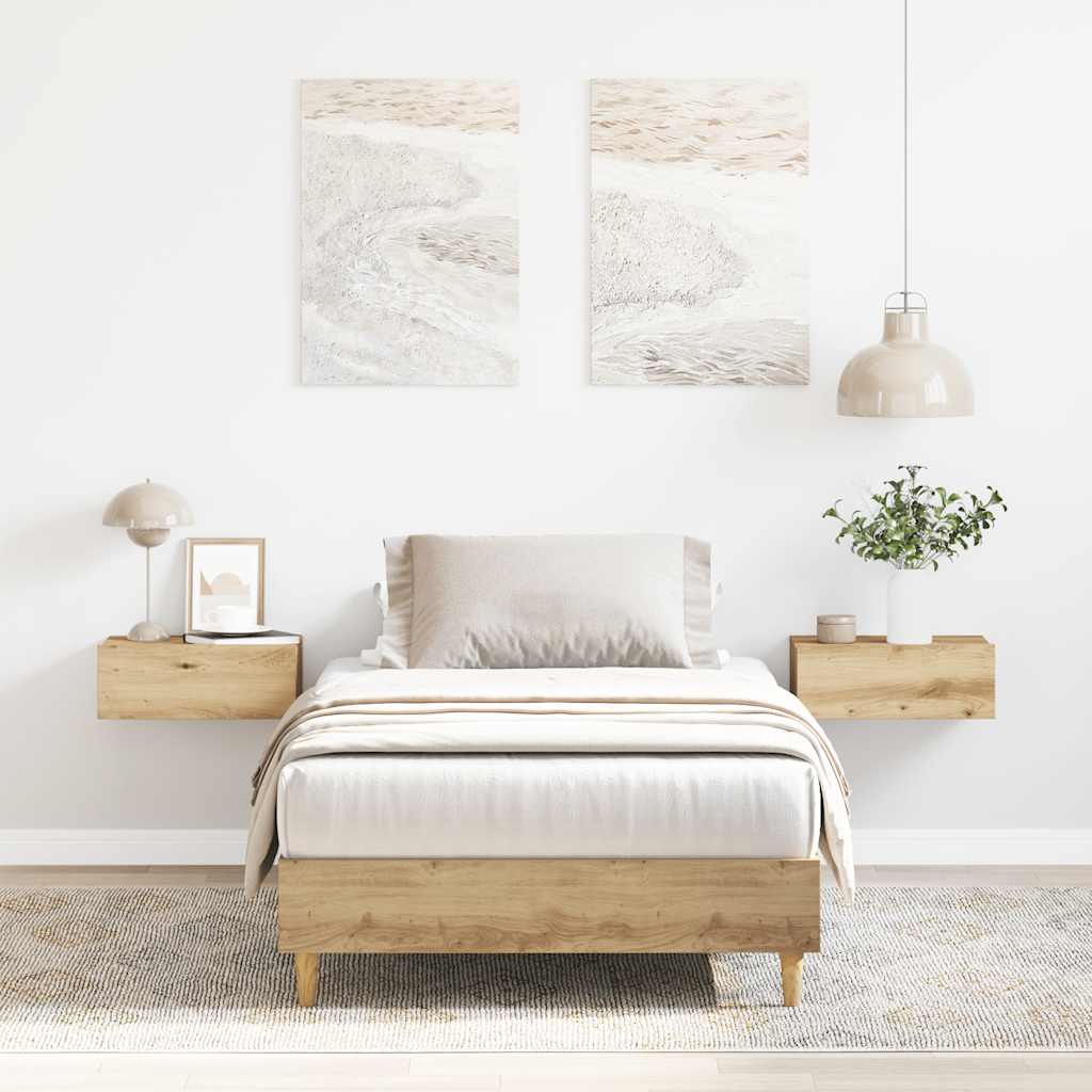 Πλαίσιο κρεβατιού χωρίς στρώμα Artisan Oak 100x200 cm - Pakobazaar