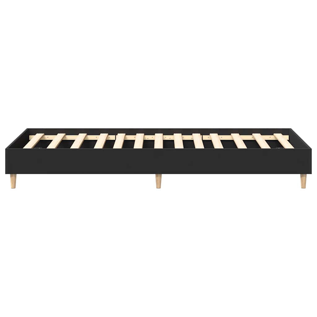 Πλαίσιο κρεβατιού χωρίς στρώμα Μαύρο 90x200 cm