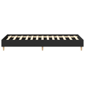 Πλαίσιο κρεβατιού χωρίς στρώμα Μαύρο 90x200 cm