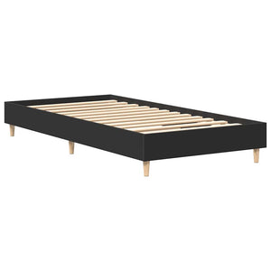 Πλαίσιο κρεβατιού χωρίς στρώμα Μαύρο 90x200 cm