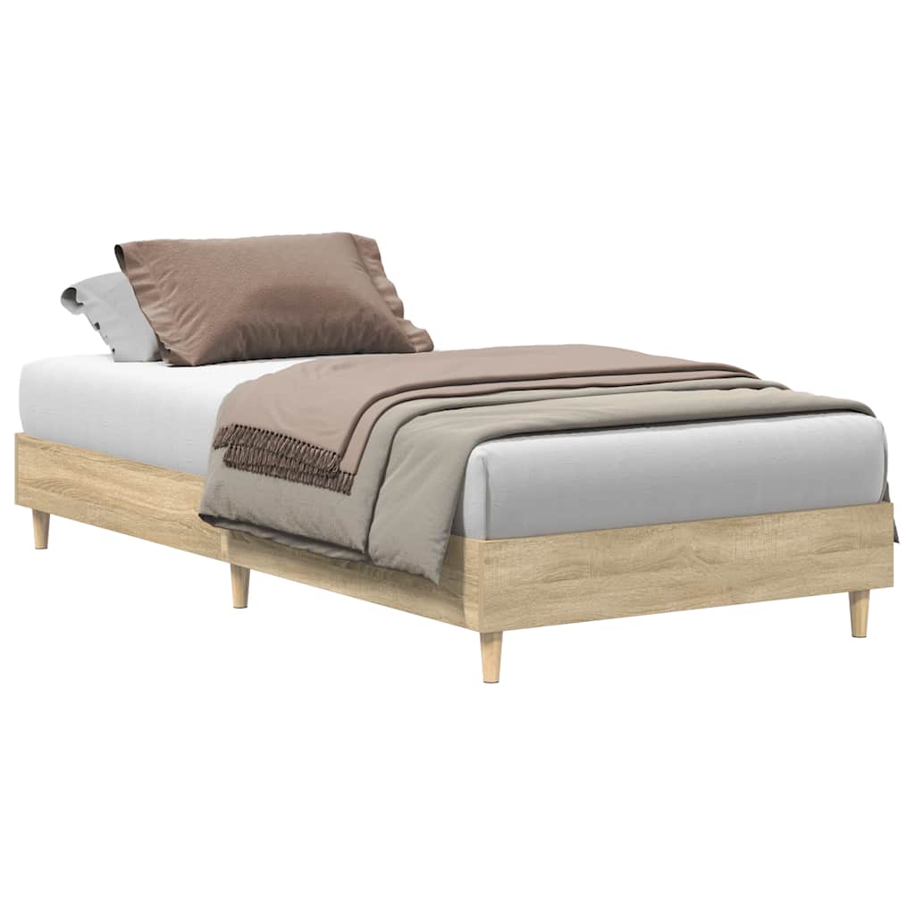 Πλαίσιο κρεβατιού χωρίς στρώμα Sonoma Oak 90x200 cm - Pakobazaar