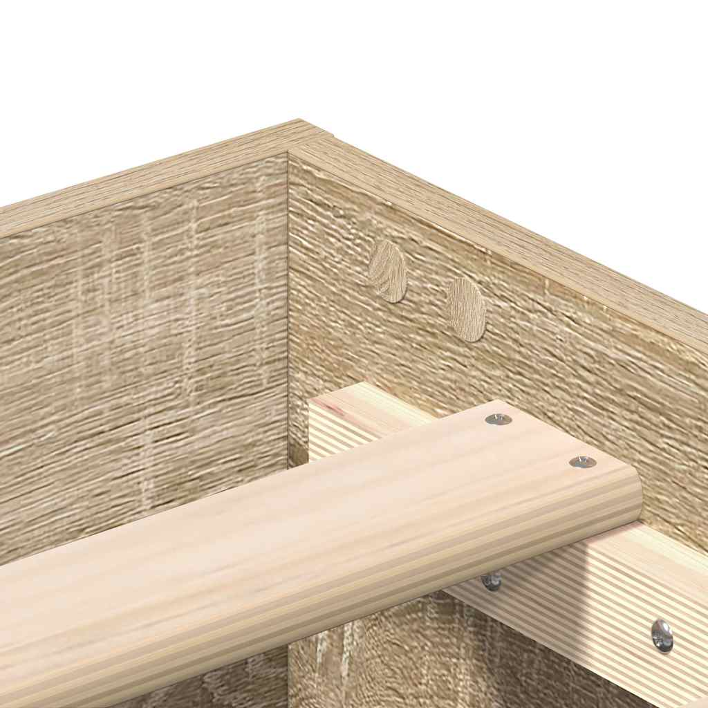 Πλαίσιο κρεβατιού χωρίς στρώμα Sonoma Oak 90x200 cm - Pakobazaar