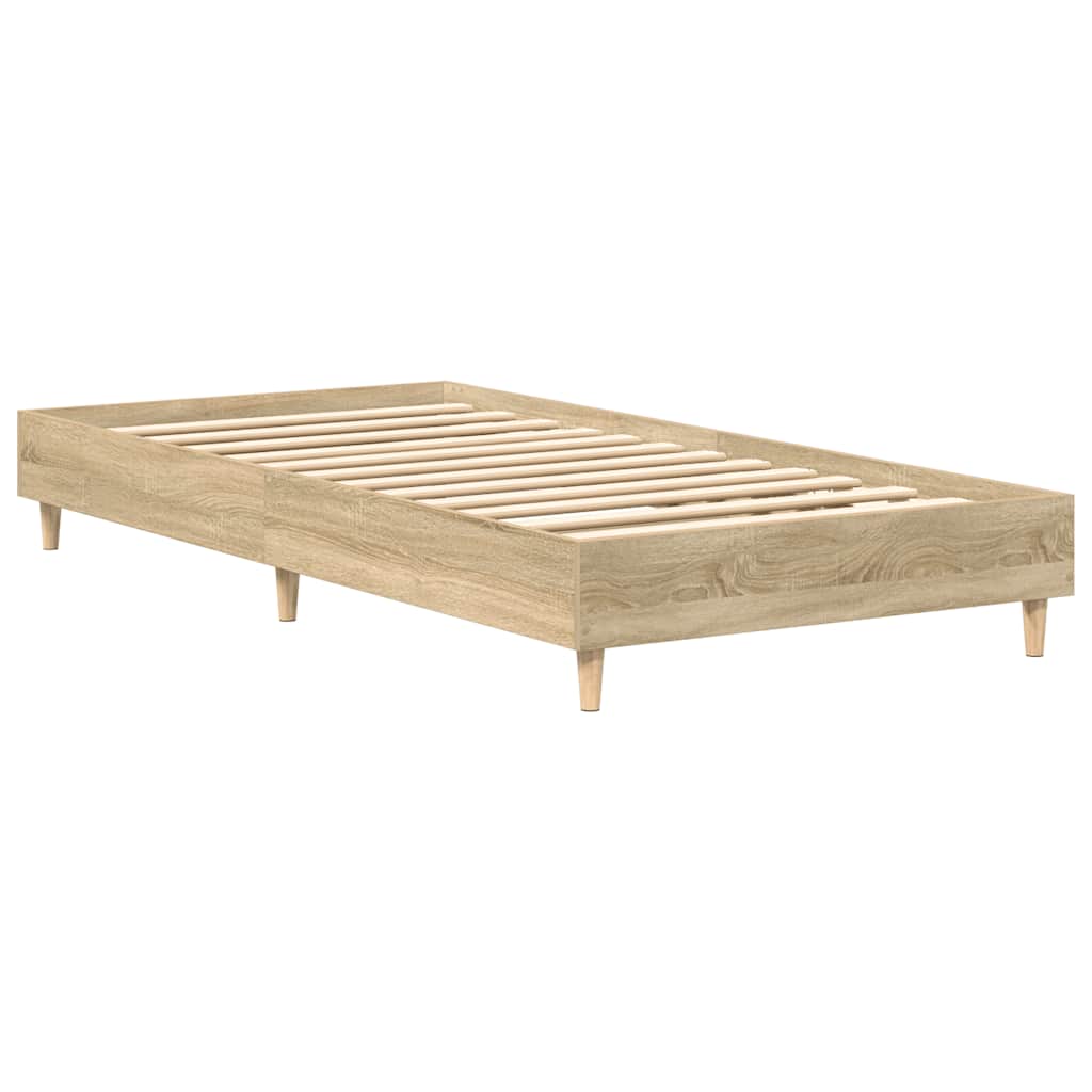Πλαίσιο κρεβατιού χωρίς στρώμα Sonoma Oak 90x190 cm - Pakobazaar