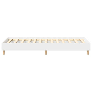 Πλαίσιο κρεβατιού χωρίς στρώμα Λευκό 75x190 cm - Pakobazaar