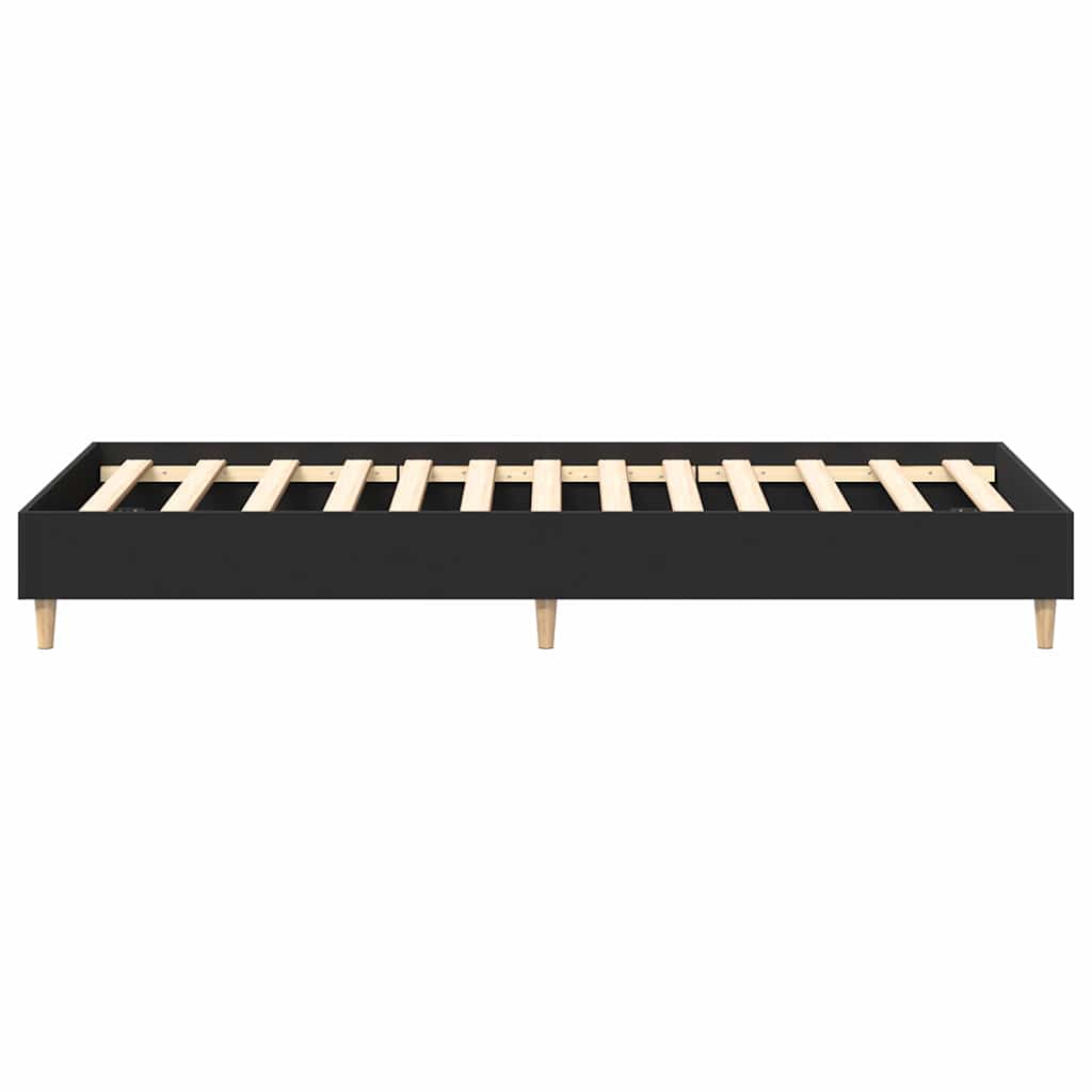 Πλαίσιο κρεβατιού χωρίς στρώμα Μαύρο 75x190 cm