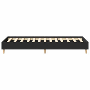Πλαίσιο κρεβατιού χωρίς στρώμα Μαύρο 75x190 cm