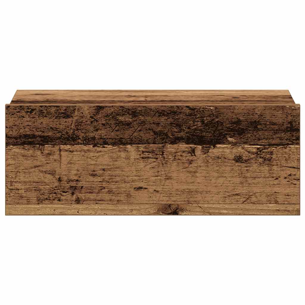 Πλωτό κομοδίνο Παλιό ξύλο 40x32x15 cm Κατασκευασμένο ξύλο