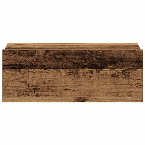 Πλωτό κομοδίνο Παλιό ξύλο 40x32x15 cm Κατασκευασμένο ξύλο