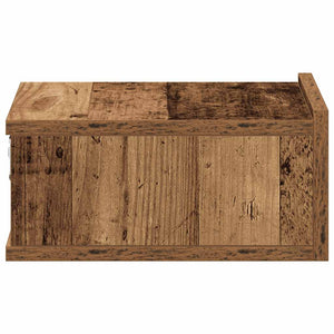 Πλωτό κομοδίνο Παλιό ξύλο 40x32x15 cm Κατασκευασμένο ξύλο