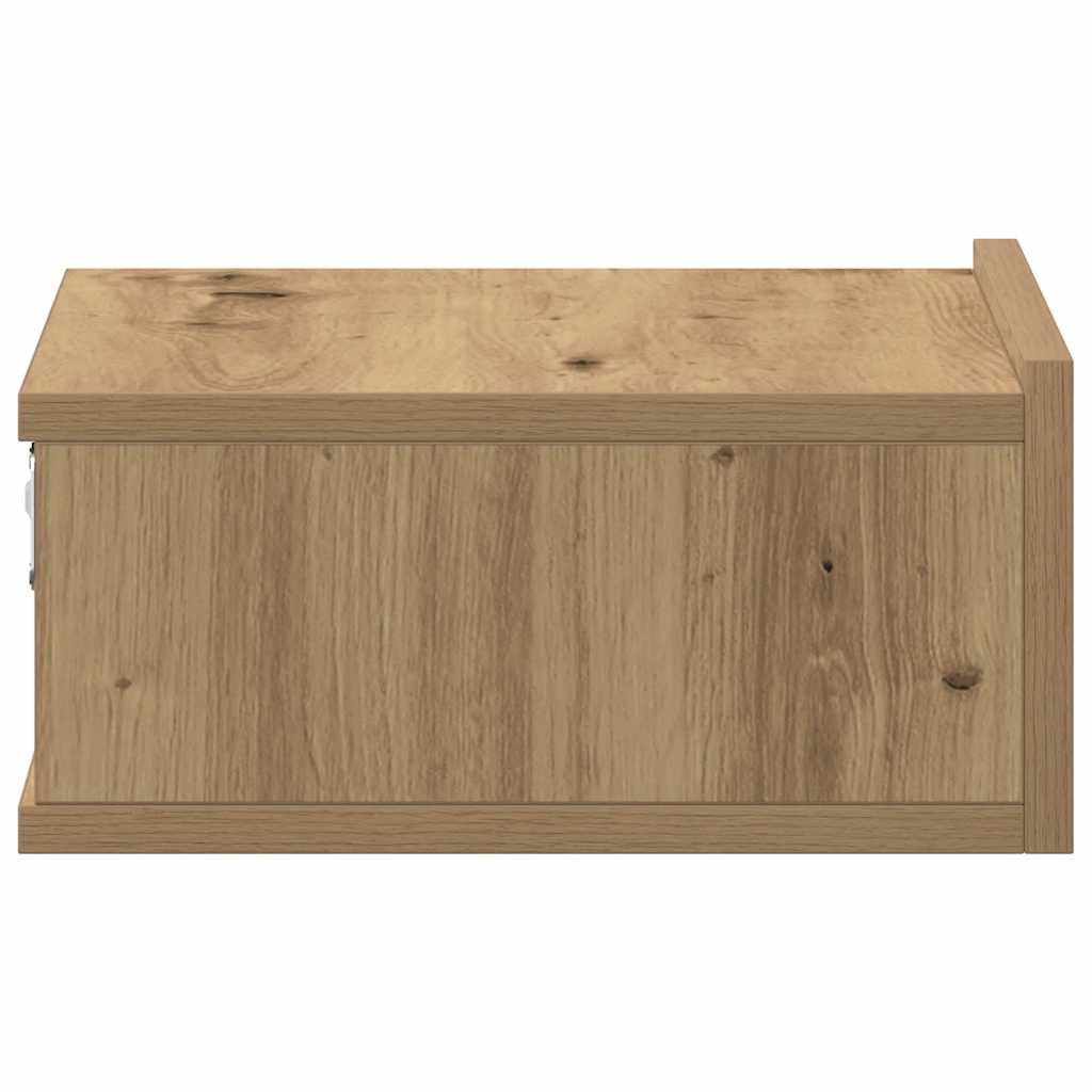 Κομοδίνα Κρεμαστά 2 τεμ. Δρυς τεχνίτης 40x32x15 εκ. Μοριοσανίδα