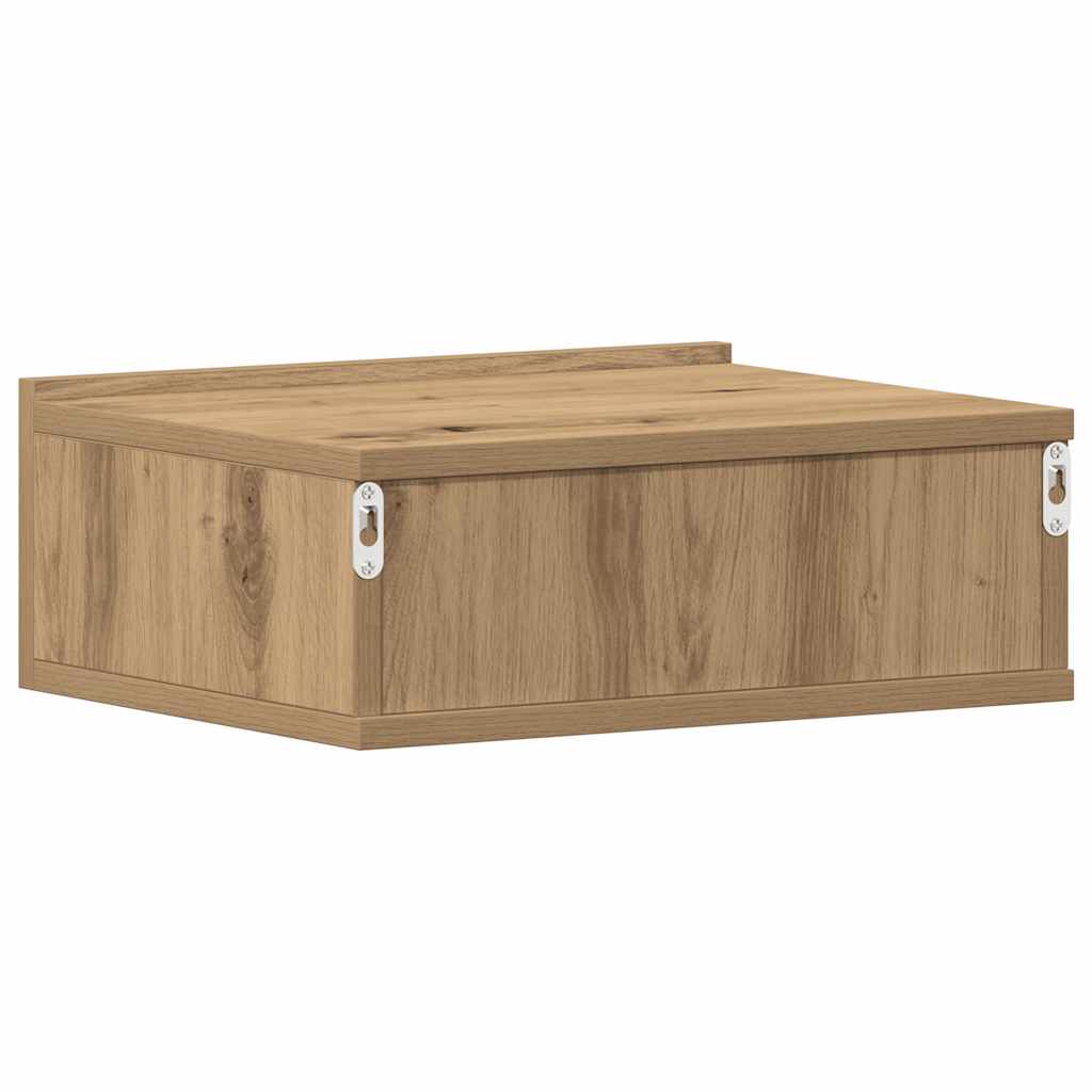 Κομοδίνα Κρεμαστά 2 τεμ. Δρυς τεχνίτης 40x32x15 εκ. Μοριοσανίδα