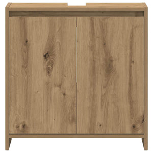 Ντουλάπι Νιπτήρα Μπάνιου Αρτισιανή Δρυς 60x33x60 εκ. Επεξ. Ξύλο