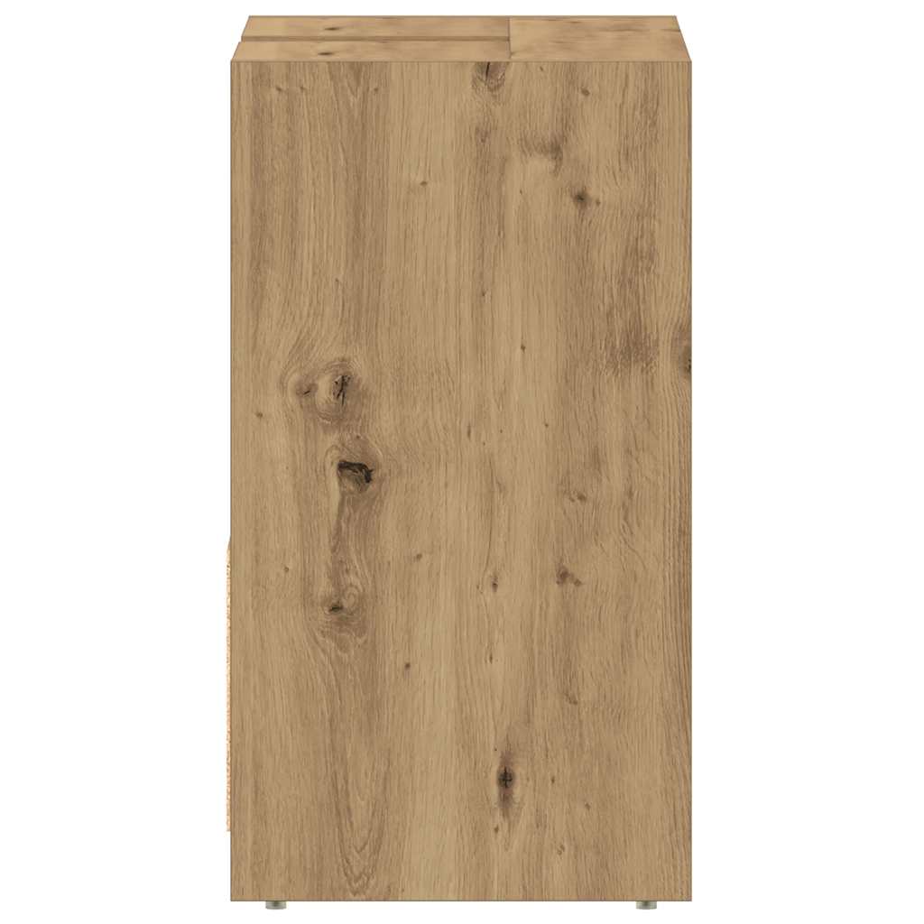 Ντουλάπι Νιπτήρα Μπάνιου Αρτισιανή Δρυς 60x33x60 εκ. Επεξ. Ξύλο