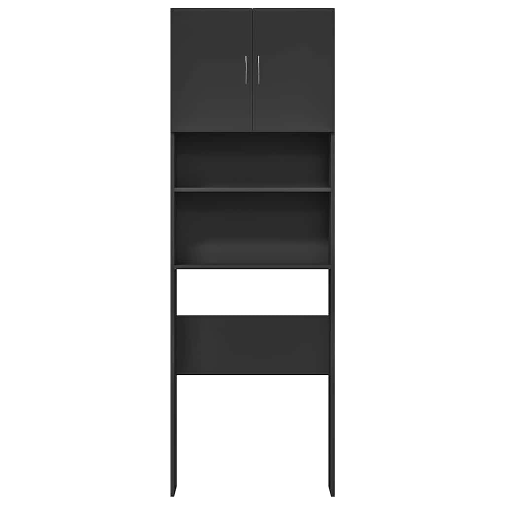 Ντουλάπι πλυντηρίου ρούχων Μαύρο 64x24x190 cm